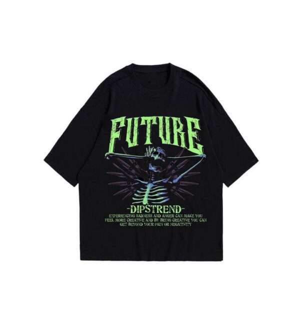 DIPSTREND SUMMER TEES - FUTURE BLACK